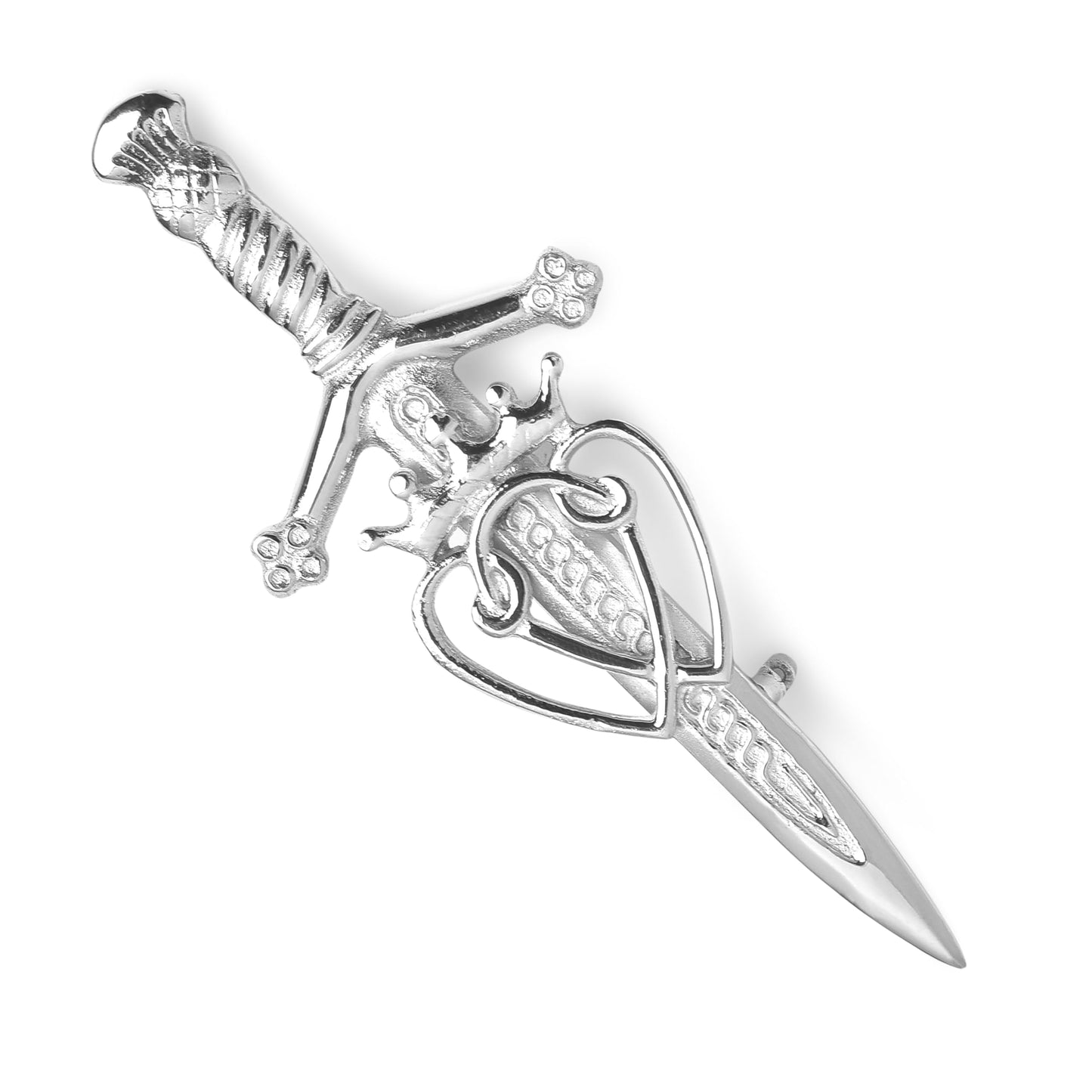 Kilt Emporium Luckenbooth Celtic Interlace Kilt Pin Love Symbol - 4 Inch