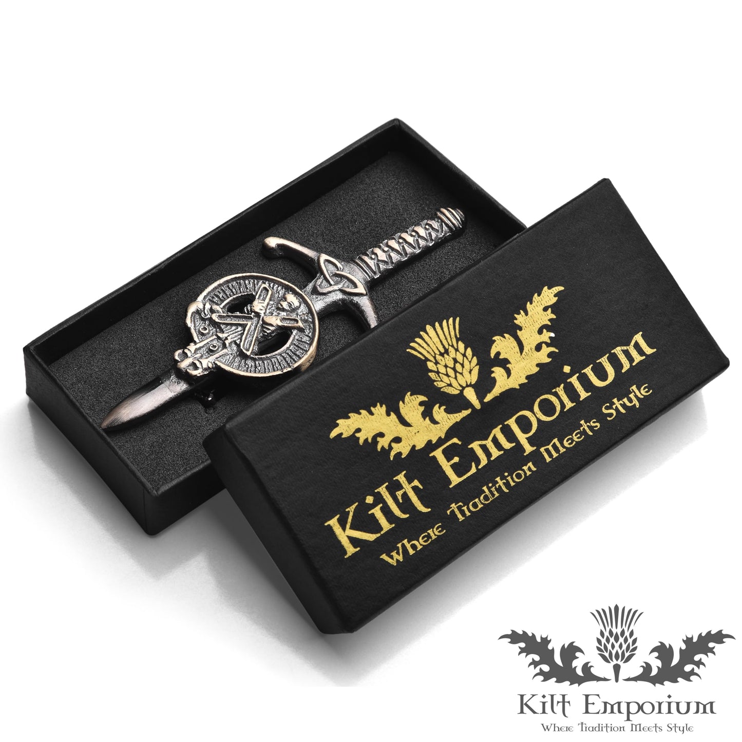 Kilt Emporium Saint Andrew Kilt Pin, 4 Inches, Rust-Free Brass Metal