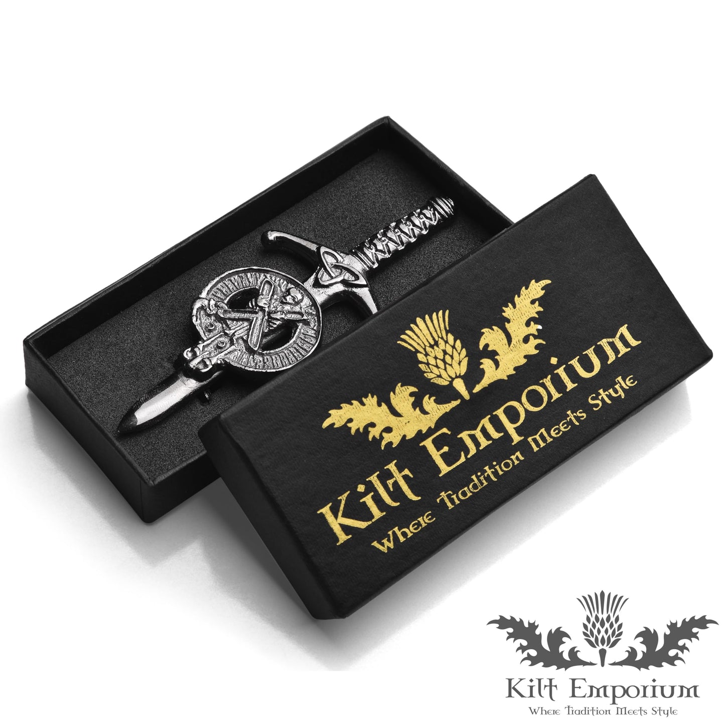 Kilt Emporium Saint Andrew Kilt Pin, 4 Inches, Rust-Free Brass Metal