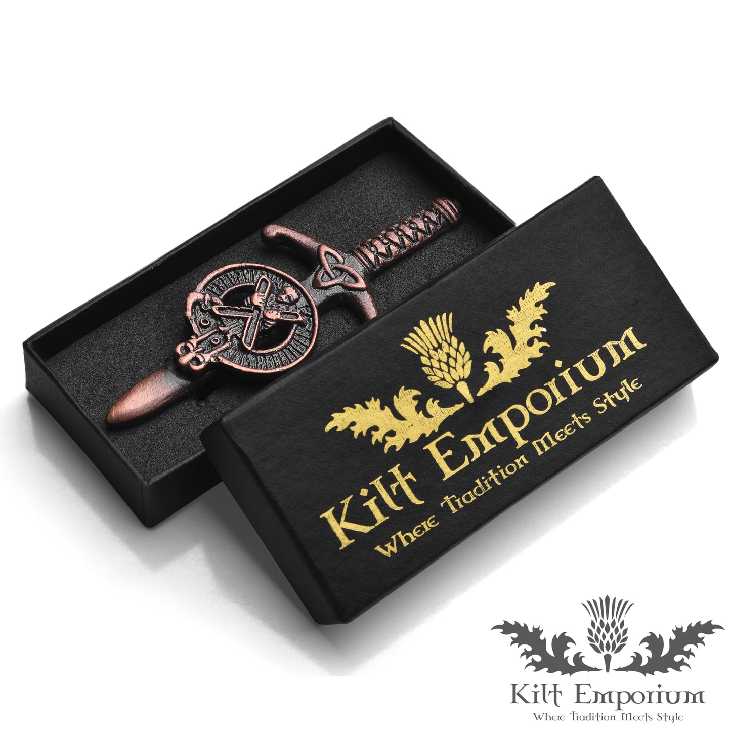 Kilt Emporium Saint Andrew Kilt Pin, 4 Inches, Rust-Free Brass Metal