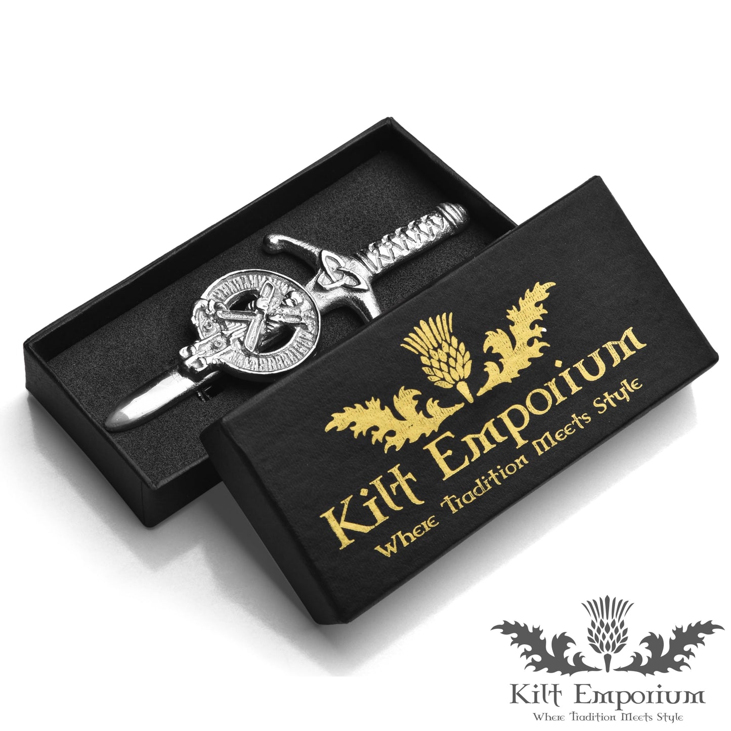 Kilt Emporium Saint Andrew Kilt Pin, 4 Inches, Rust-Free Brass Metal