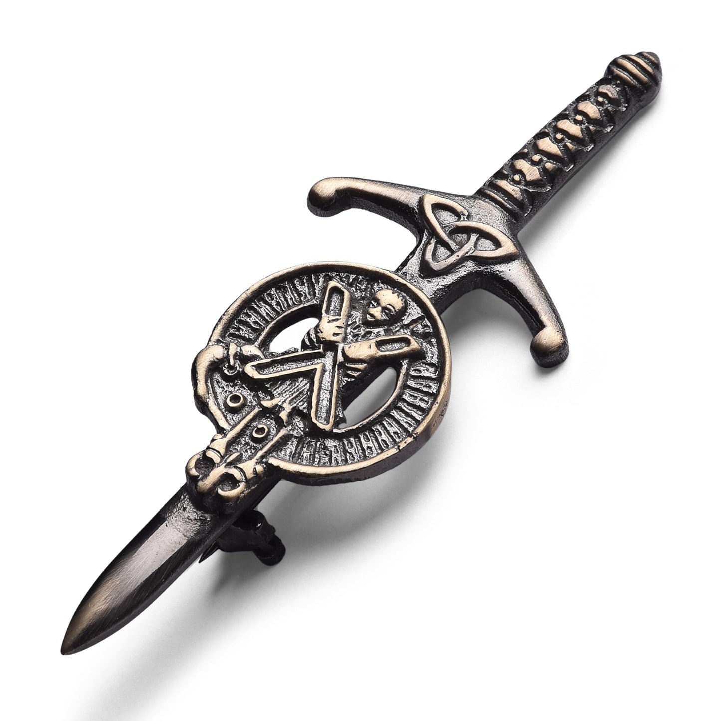 Kilt Emporium Saint Andrew Kilt Pin, 4 Inches, Rust-Free Brass Metal