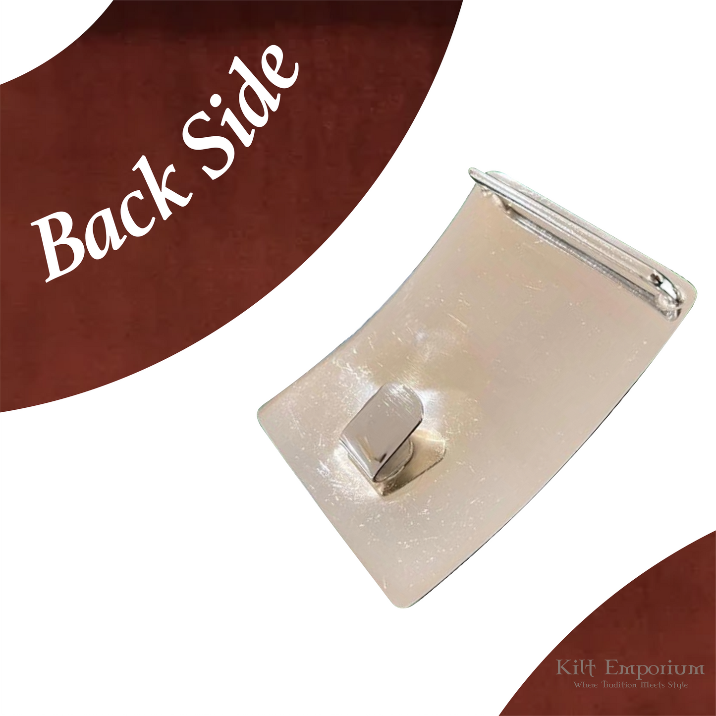 Kilt Emporium Celtic Knot Kilt Belt Buckle - Solid Brass with Intricate Design