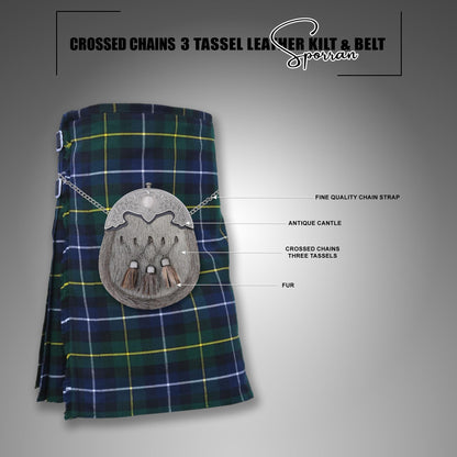 Kilt Emporium Irish Shamrock Sporran for Men Saint Patrick's Day Gift
