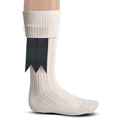 Adjustable Kilt Flashes for Men – Plain & Tartan with Heavy Buckle