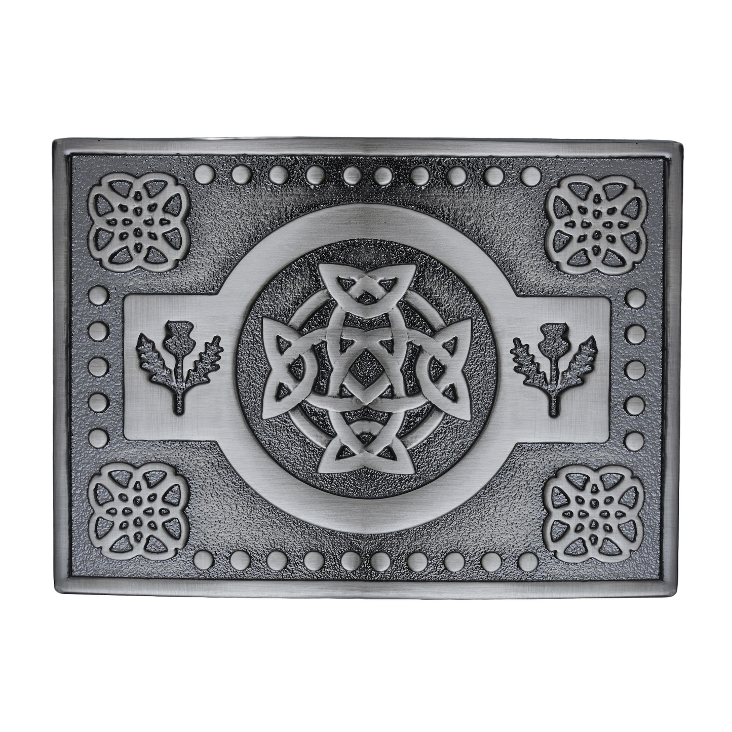 Kilt Emporium Celtic Knot Kilt Belt Buckle - Solid Brass with Intricate Design