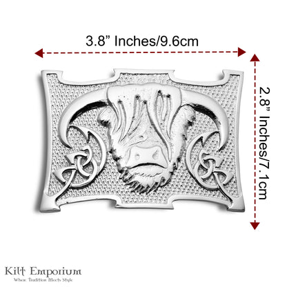 Highland Cow Kilt Belt Buckle – Traditional Heilan Coo Design
