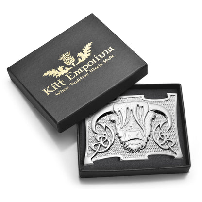 Highland Cow Kilt Belt Buckle – Traditional Heilan Coo Design