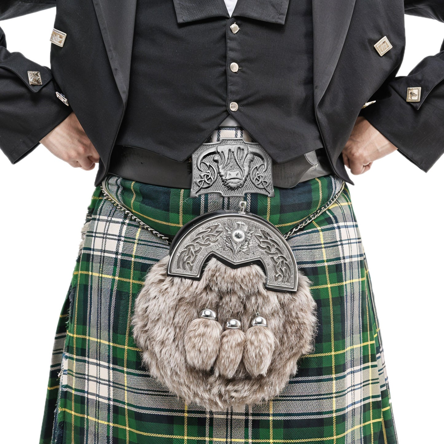 Highland Cow Kilt Belt Buckle – Traditional Heilan Coo Design