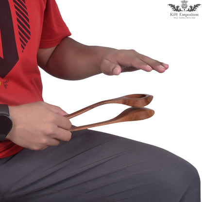 Large Musical Spoons – Hand Percussion Celtic Irish Rhythm Instrument 10.5"