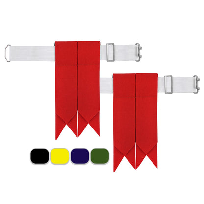Adjustable Kilt Flashes for Men – Plain & Tartan with Heavy Buckle