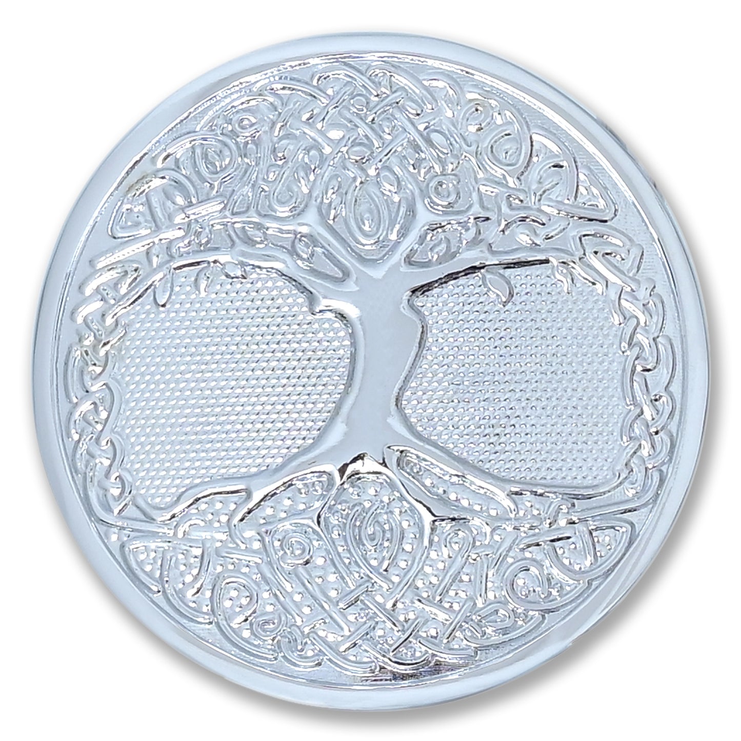 Kilt Emporium Tree of Life Celtic Kilt Belt Buckle - Round Brass Design