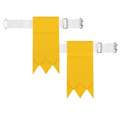 Adjustable Kilt Flashes for Men – Plain & Tartan with Heavy Buckle