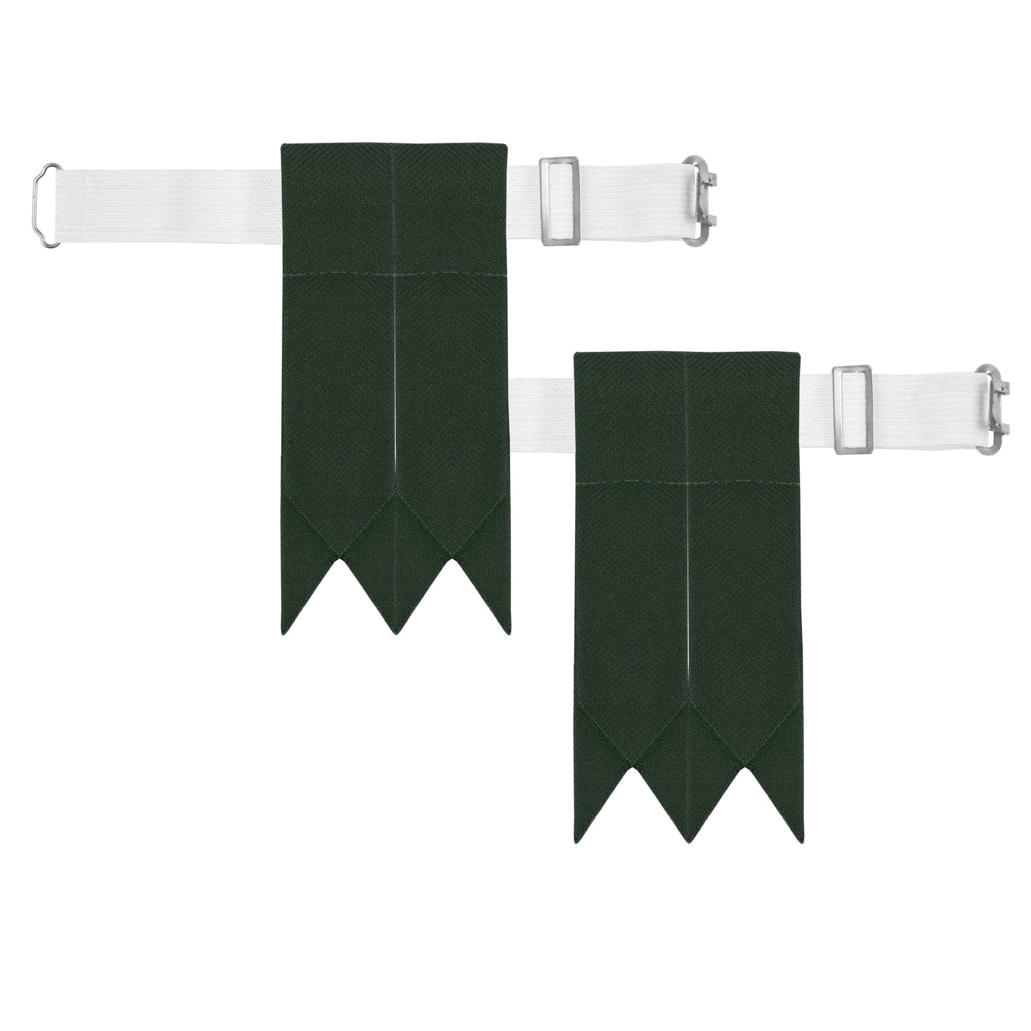 Adjustable Kilt Flashes for Men – Plain & Tartan with Heavy Buckle