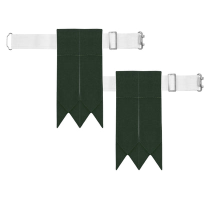Adjustable Kilt Flashes for Men – Plain & Tartan with Heavy Buckle